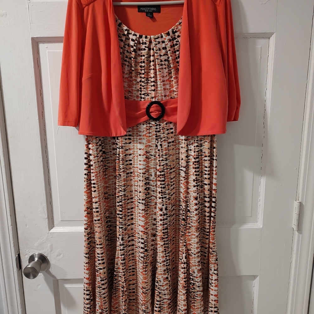 Perceptions 2 piece dress Sz L